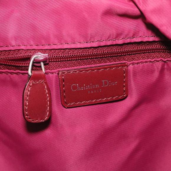 Christian Dior Trotter Canvas Shoulder Bag Red Auth rd4635 - Picture 9 of 16